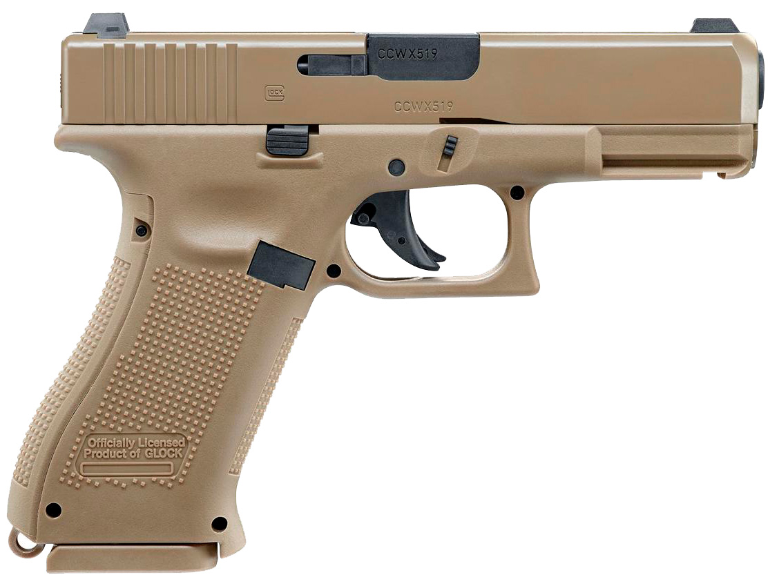 Пистолет пневматический Umarex Glock19X Tan кал. 4.5 мм ВВ Фото 2